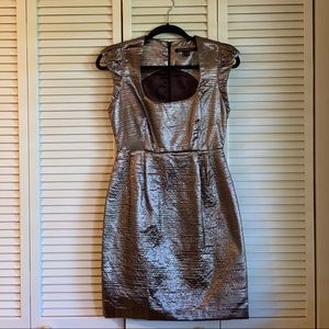 French Connection Size 4 Silver dress